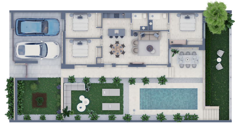Huvila Finestrat, Alicante, Espanja 3 makuuhuonetta, 94 m2 No. 114615