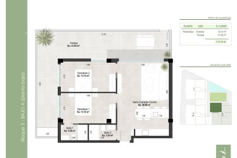 Lägenhet till salu San Pedro del Pinatar, Murcia, Spanien 2 sovrum, 72 kvm. Nr. 117237 - foto 17