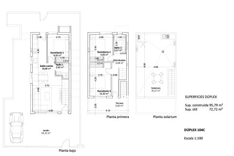 Villa en venta Pilar de la Horadada, Alicante, España 3 dormitorios, 96 m2 No. 135358 - foto 22