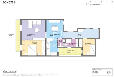 Apartment for sale in Barcelona, Spain 2 bedrooms, 79 sq.m. No. 164314 - photo 30