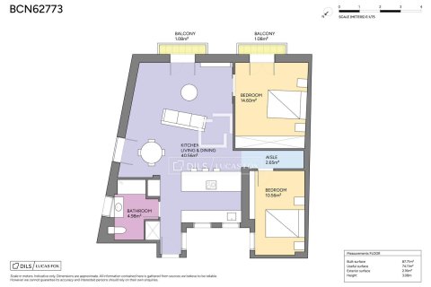 Apartment for sale in Barcelona, Spain 2 bedrooms, 87 sq.m. No. 164315 - photo 30