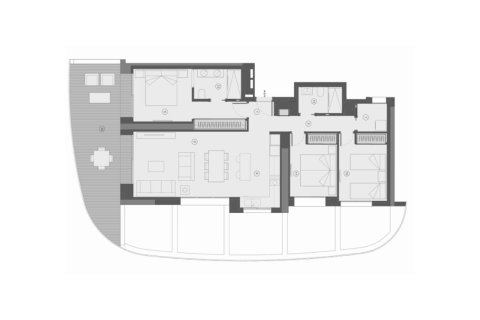 Layout 3 bedrooms, 141 sq.m. in Benidorm, Alicante, Spain №147135