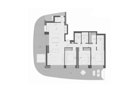 Layout 3 bedrooms, 212 sq.m. in Benidorm, Alicante, Spain №147136