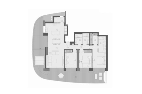 Layout 3 bedrooms, 209 sq.m. in Benidorm, Alicante, Spain №147137