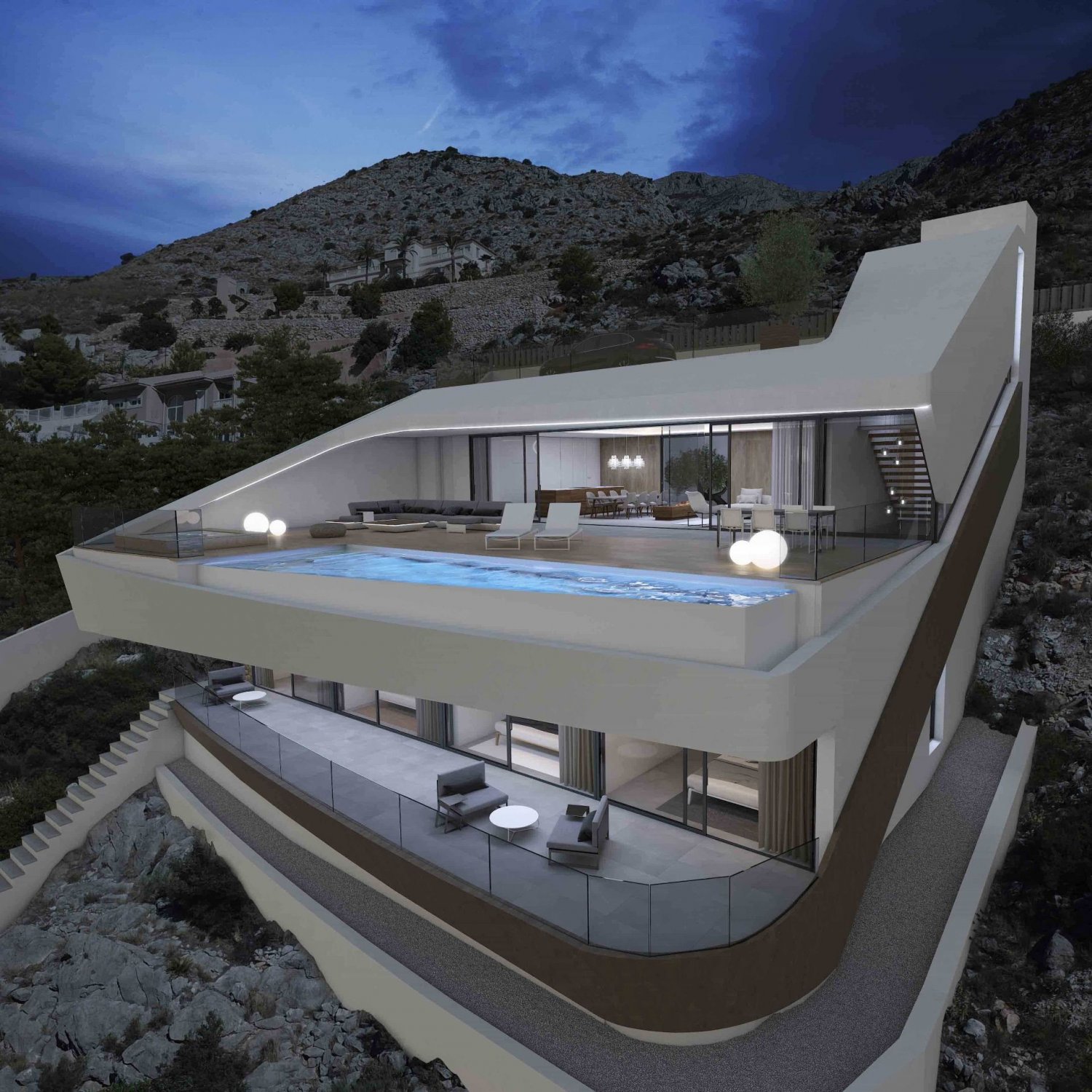 Villa a Altea, Alicante, Spagna 4 camere da letto, 490 mq. N° 95596