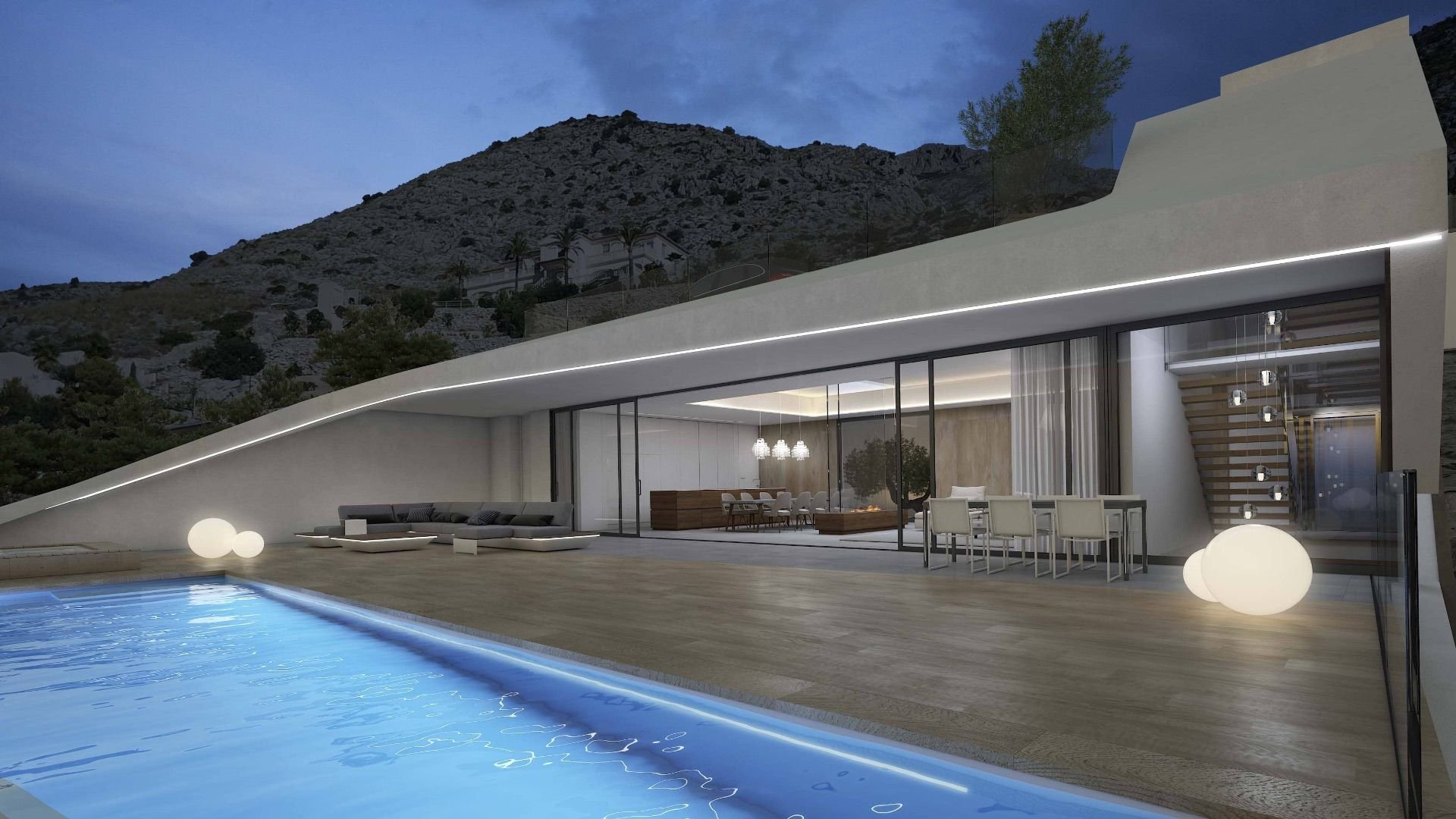 Villa a Altea, Alicante, Spagna 4 camere da letto, 490 mq. N° 95596