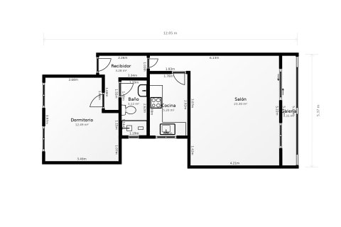 Wohnung zum Verkauf in Badalona, Barcelona, Spanien 1 Schlafzimmer, 44 m2 Nr. 191396 - Foto 18