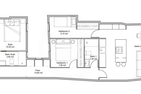 Lägenhet till salu i Barcelona, Spanien 3 sovrum, 84 kvm. Nr. 140724 - foto 28