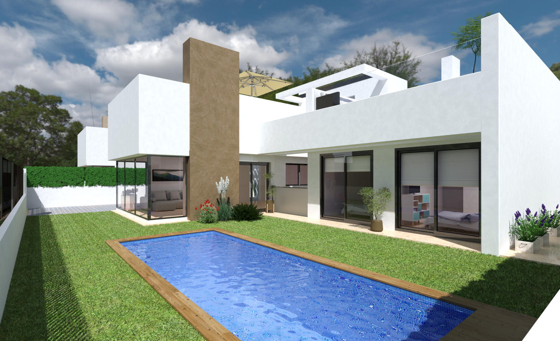 Villa i Santa Rosalia, Murcia, Spanien 3 sovrum, 140 kvm. Nr. 184389