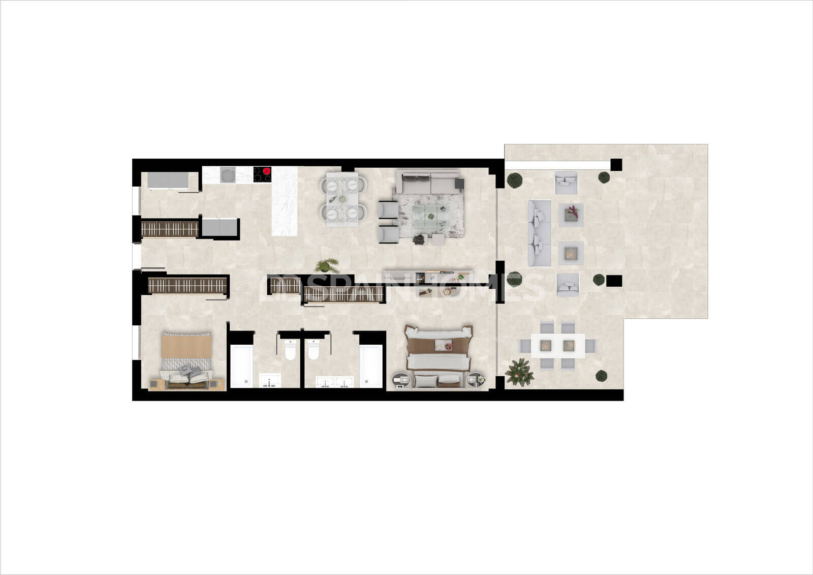 Penthauss Benahavis, Malaga, Spānijā 3 istabas, 119 m2 Nr. 155720