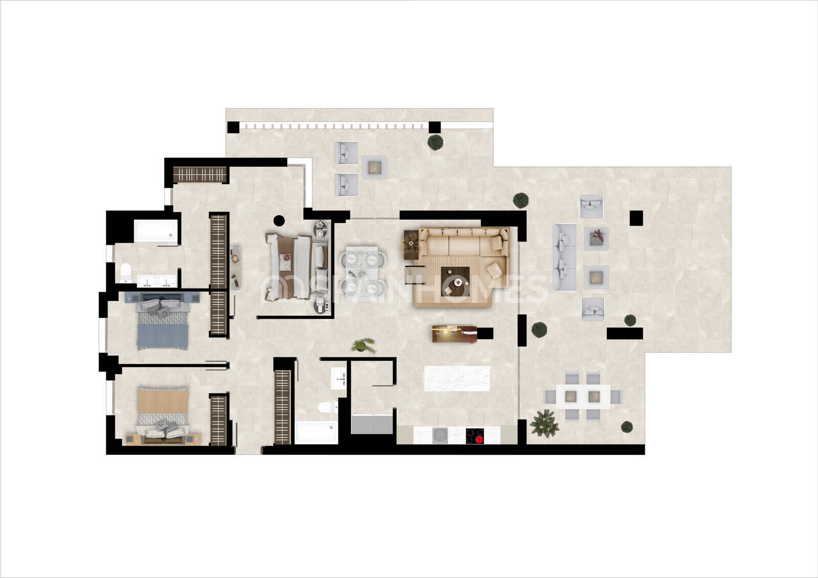 Penthauss Benahavis, Malaga, Spānijā 3 istabas, 119 m2 Nr. 155720