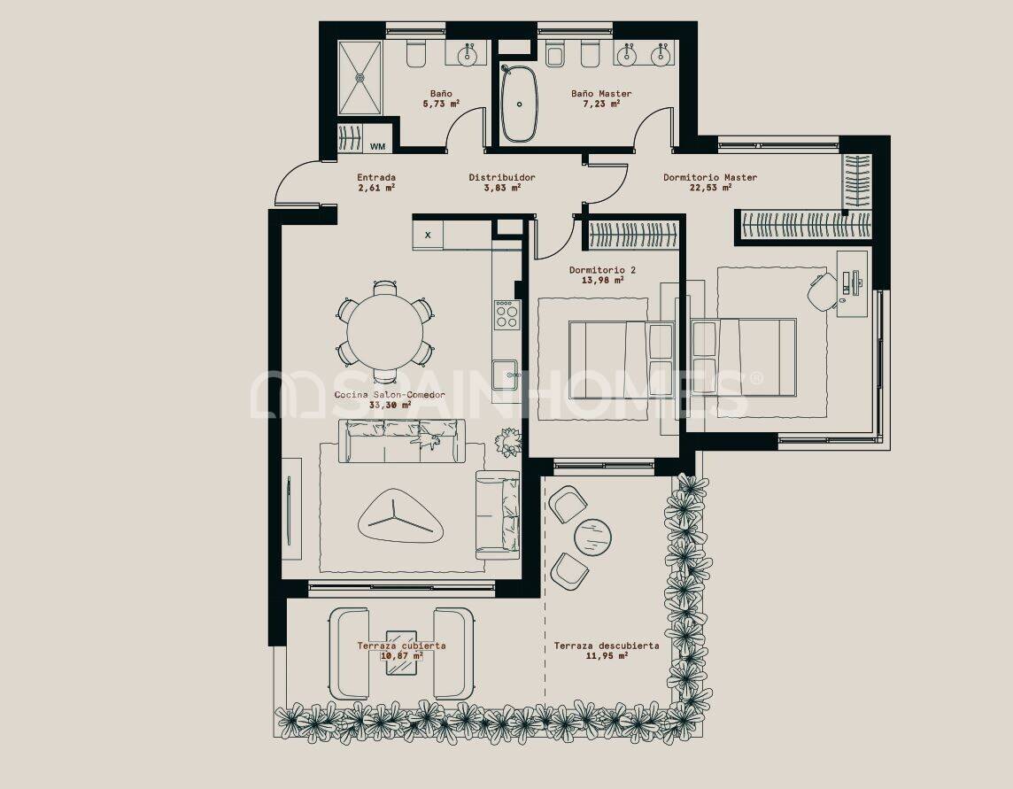 Penthouse w Mijas, Malaga, Hiszpania 3 sypialnie, 133 mkw. nr 155719