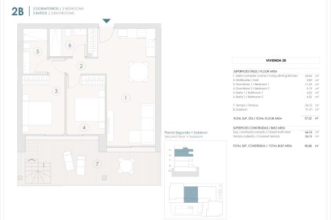 Penthäuser zum Verkauf in Benijofar, Alicante, Spanien 2 Schlafzimmer, 66 m2 Nr. 170692 - Foto 7