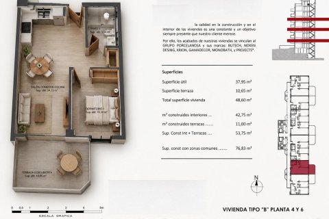 Продажа квартиры в Бенидорм, Аликанте, Испания 1 спальня, 42м2 №189574 - фото 16