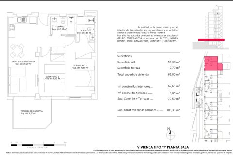 Продажа квартиры в Бенидорм, Аликанте, Испания 2 спальни, 62м2 №189575 - фото 17