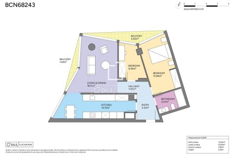 Apartamento en venta en Barcelona, España 2 dormitorios, 73 m2 No. 167558 - foto 22