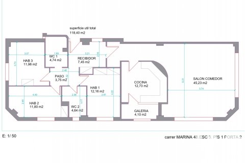 Dzīvoklis pārdošanā Barcelona, Spānijā 3 istabas, 135 m2 Nr. 152589 - attēls 22