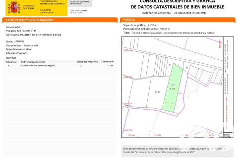 Parcela en venta en Pajares De Los Oteros, León, España 1388 m2 No. 184988 - foto 23