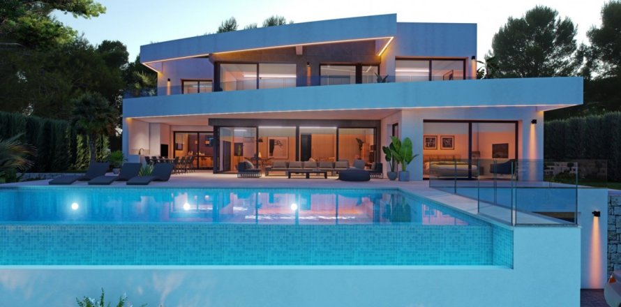 Villa i Moraira, Alicante, Spanien 5 sovrum, 370 kvm. Nr. 170638