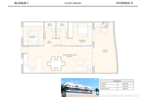 Dzīvoklis pārdošanā Finestrat, Alicante, Spānijā 2 istabas, 100 m2 Nr. 164276 - attēls 20
