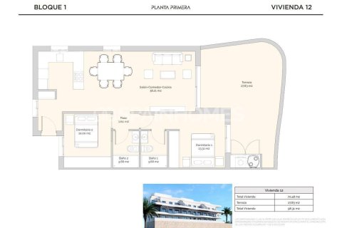 Dzīvoklis pārdošanā Finestrat, Alicante, Spānijā 2 istabas, 100 m2 Nr. 164276 - attēls 21