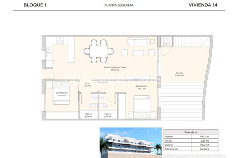 Dzīvoklis pārdošanā Finestrat, Alicante, Spānijā 2 istabas, 100 m2 Nr. 164276 - attēls 24