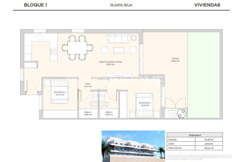 Dzīvoklis pārdošanā Finestrat, Alicante, Spānijā 2 istabas, 100 m2 Nr. 164276 - attēls 15