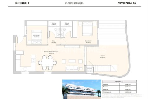 Dzīvoklis pārdošanā Finestrat, Alicante, Spānijā 2 istabas, 100 m2 Nr. 164276 - attēls 22