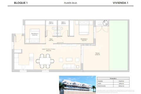 Dzīvoklis pārdošanā Finestrat, Alicante, Spānijā 2 istabas, 100 m2 Nr. 164276 - attēls 10