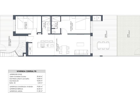 Bungalow in vendita San Miguel de Salinas, Alicante, Spagna 2 camere da letto, 70 mq. N° 133772 - foto 16