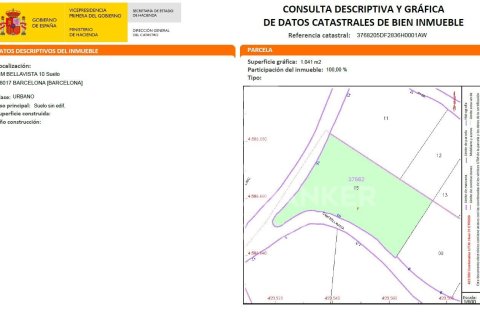 Tontti myytävänä Barcelona, Espanja , 1041 m2 No. 186206 - kuva 7