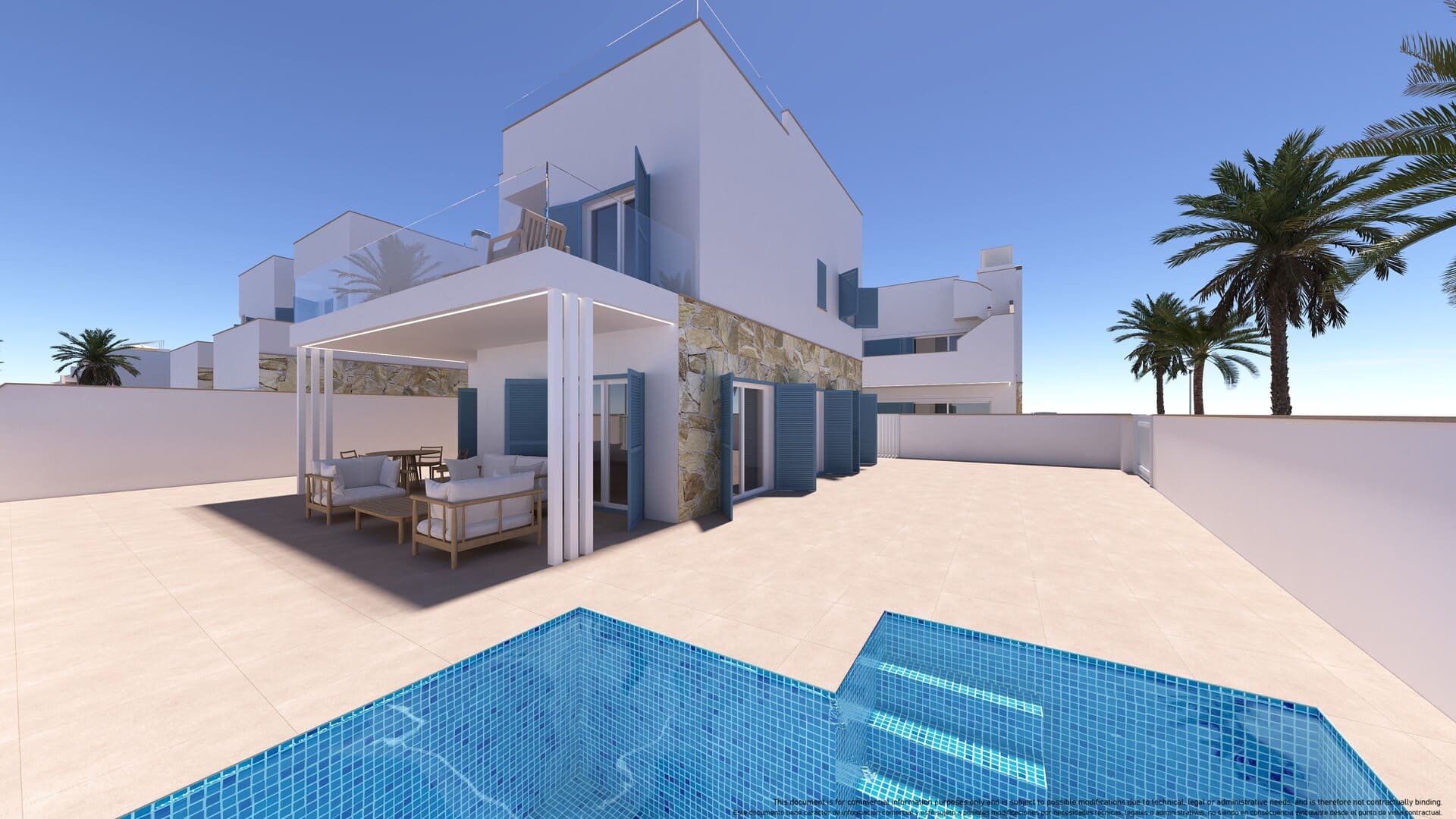 Bungalow in Torre de la Horadada, Alicante, Spain 2 bedrooms, 76 sq.m. No. 136352