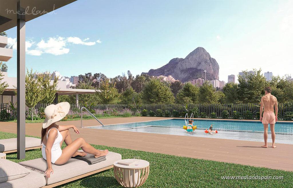 Lägenhet i Calpe, Alicante, Spanien 3 sovrum, 110 kvm. Nr. 179383