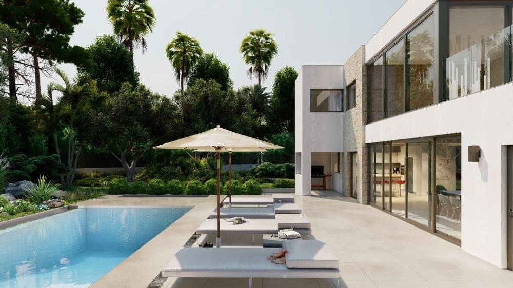 Villa i Nova Santa Ponsa, Mallorca, Spanien 6 sovrum, 367 kvm. Nr. 103845