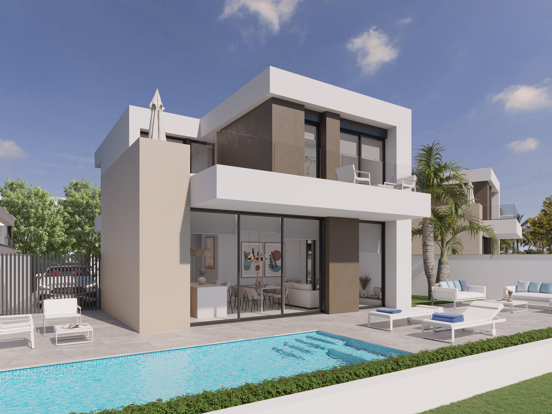 Villa i San Javier, Murcia, Spanien 3 sovrum, 140 kvm. Nr. 164650