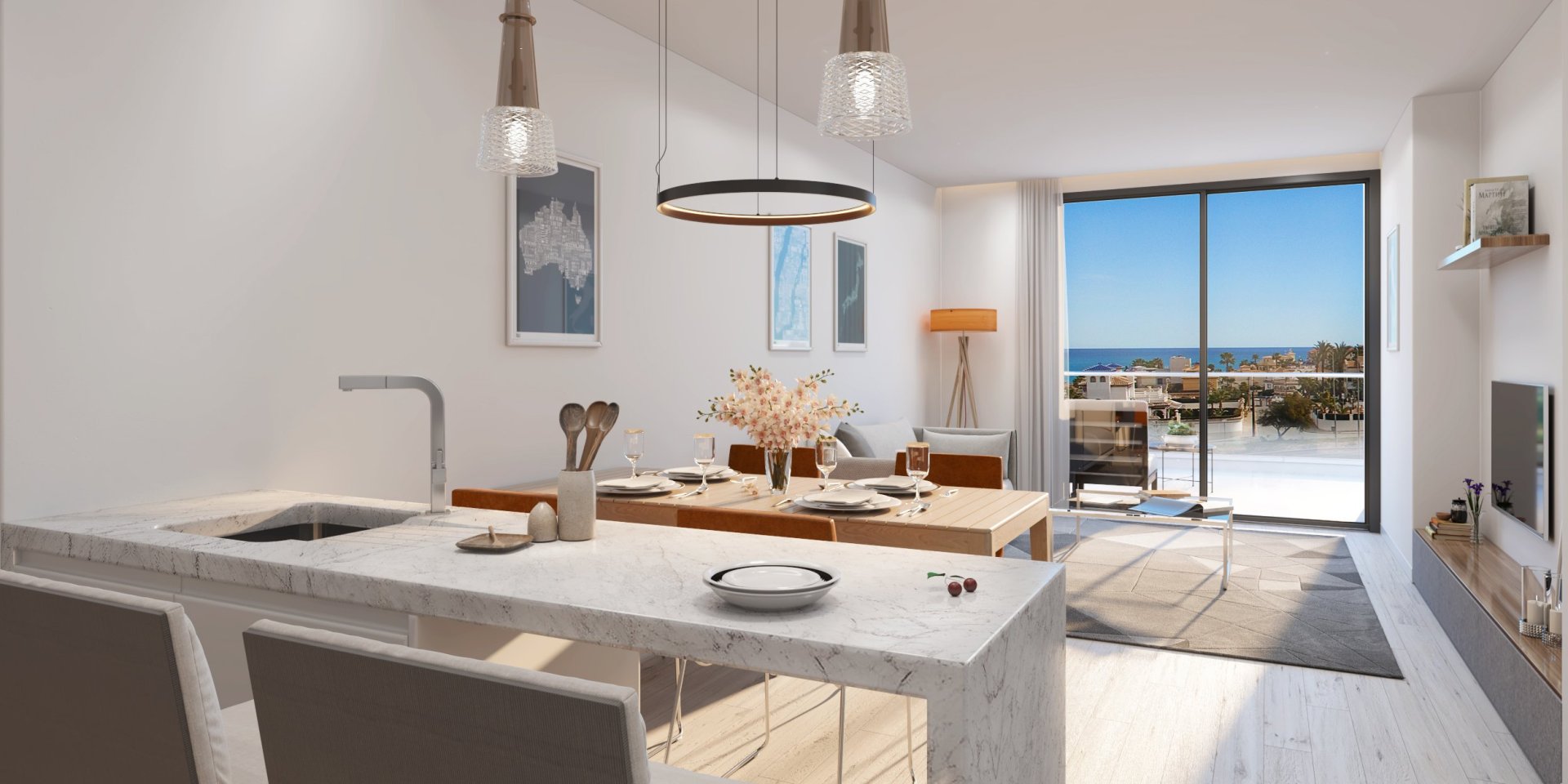 Penthouse w Alicante, Hiszpania 3 sypialnie,  nr 151405