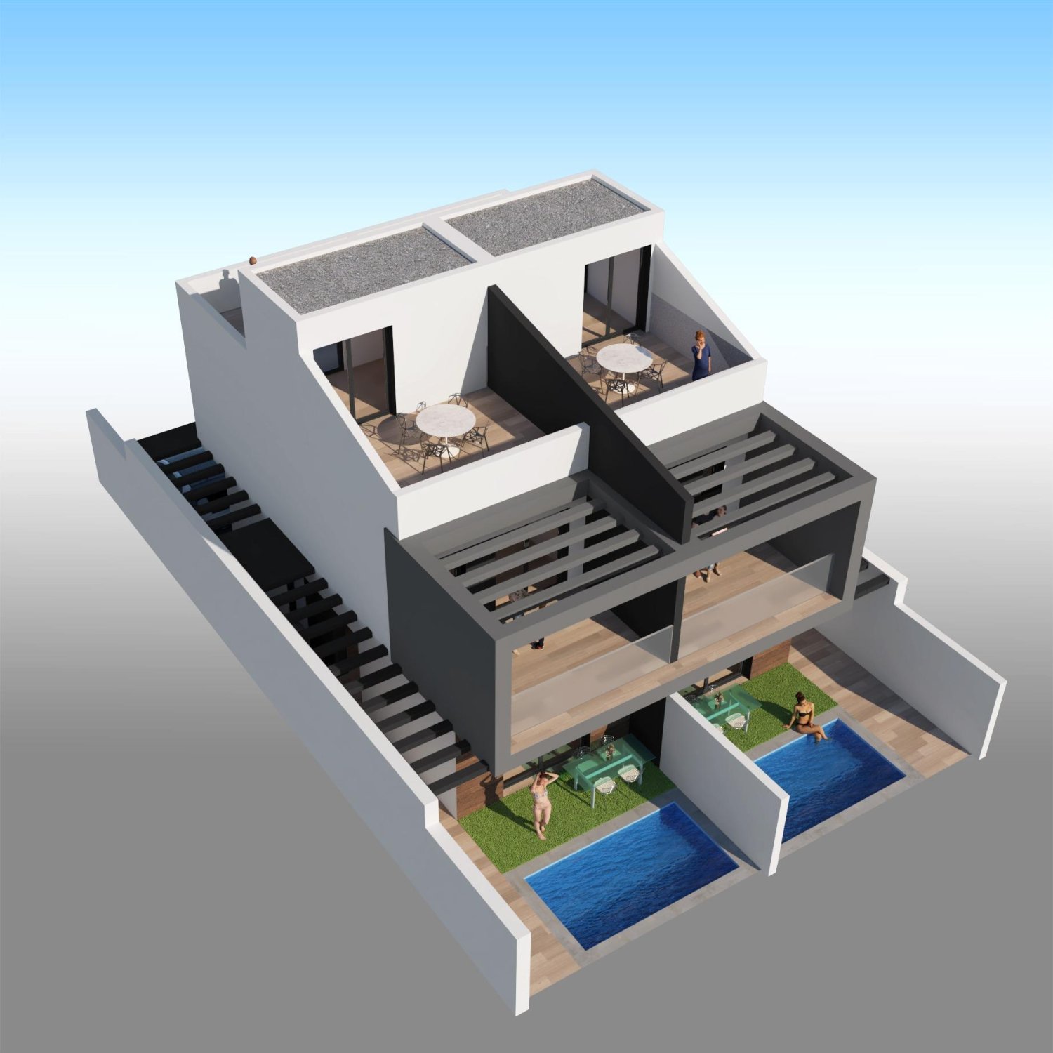 Villa en Santiago de la Ribera, Murcia, España 3 dormitorios, 107 m2 No. 142745
