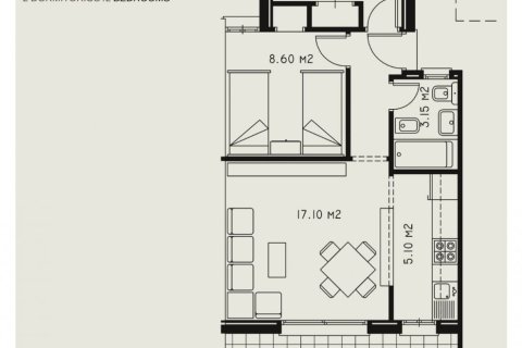 Bungalowi myytävänä Calpe, Alicante, Espanja, 2 makuuhuonetta, 52 m2 No. 190990 - kuva 17