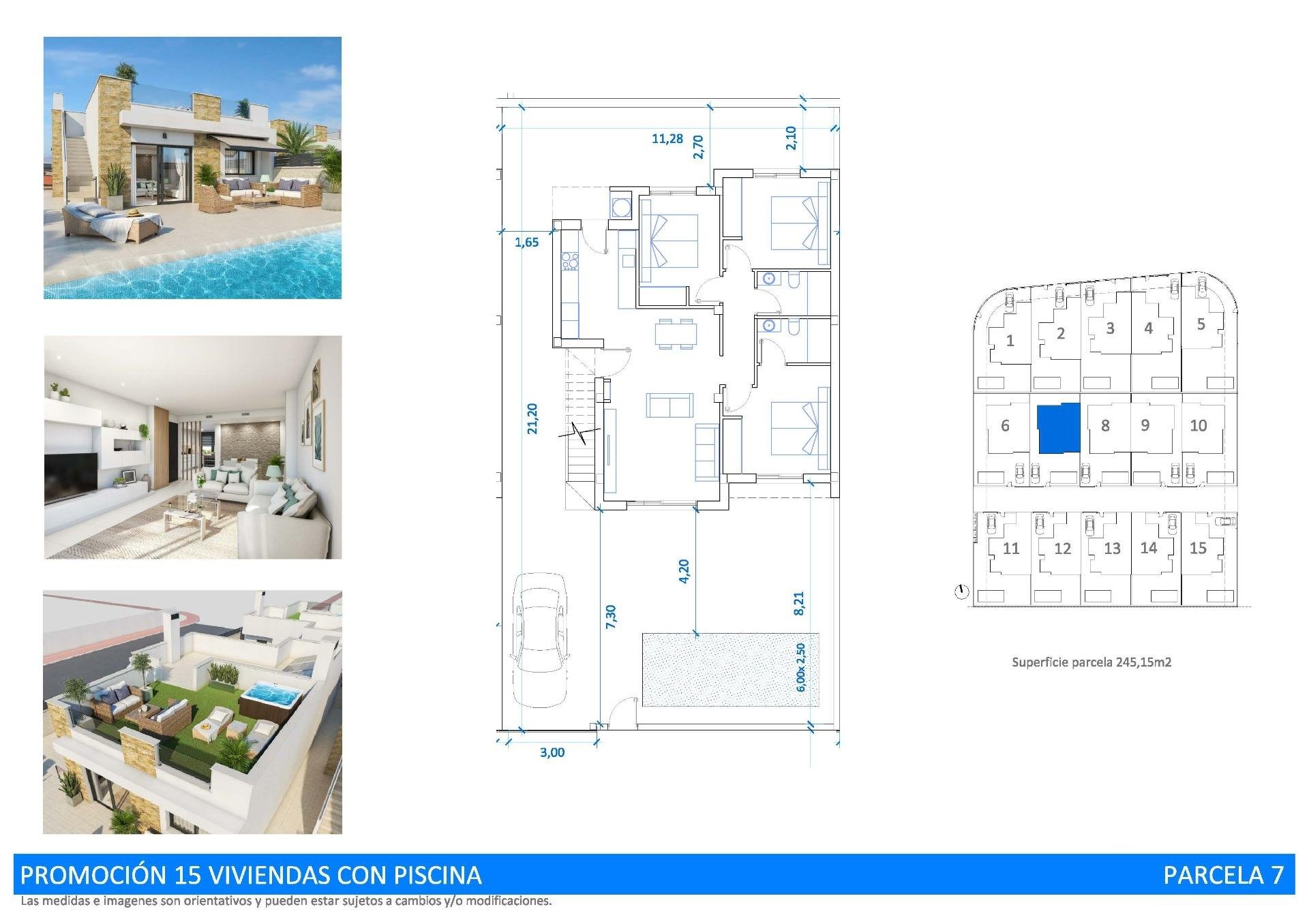 Villa i San Fulgencio, Alicante, Spanien 3 sovrum, 99 kvm. Nr. 179230