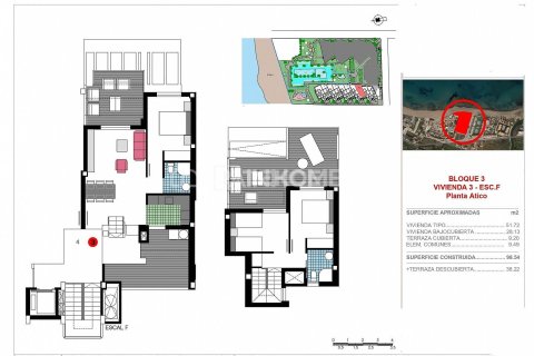 Продажа пентхауса в Дения, Аликанте, Испания 2 спальни, 88м2 №194996 - фото 25