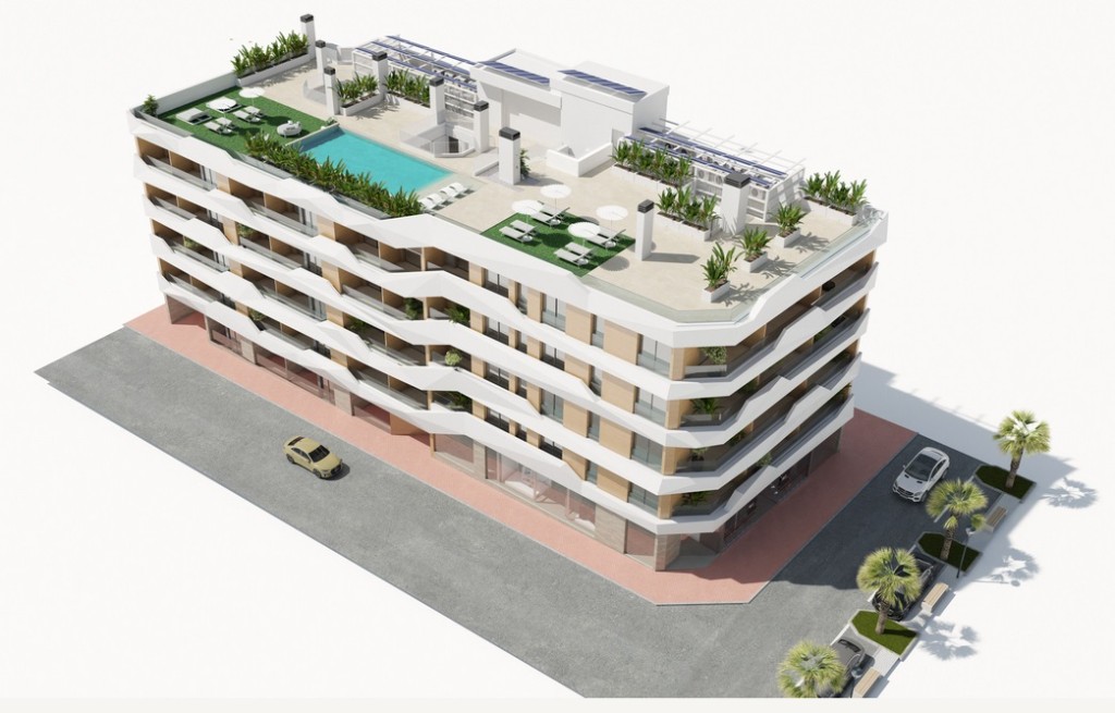 Apartament w Guardamar del Segura, Alicante, Hiszpania 2 sypialnie, 80 mkw. nr 145236