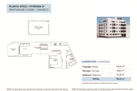 Huoneisto myytävänä Torrevieja, Alicante, Espanja, 1 makuuhuone, 64 m2 No. 192342 - kuva 22