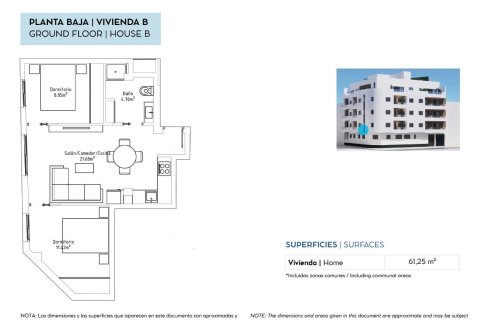 Apartament w Torrevieja, Alicante, Hiszpania 2 sypialnie, 61 mkw. nr 192346 – zdjęcie 22