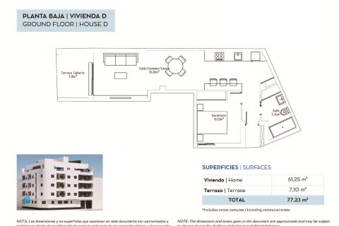 Apartament w Torrevieja, Alicante, Hiszpania 1 sypialnia, 61 mkw. nr 192345 – zdjęcie 21