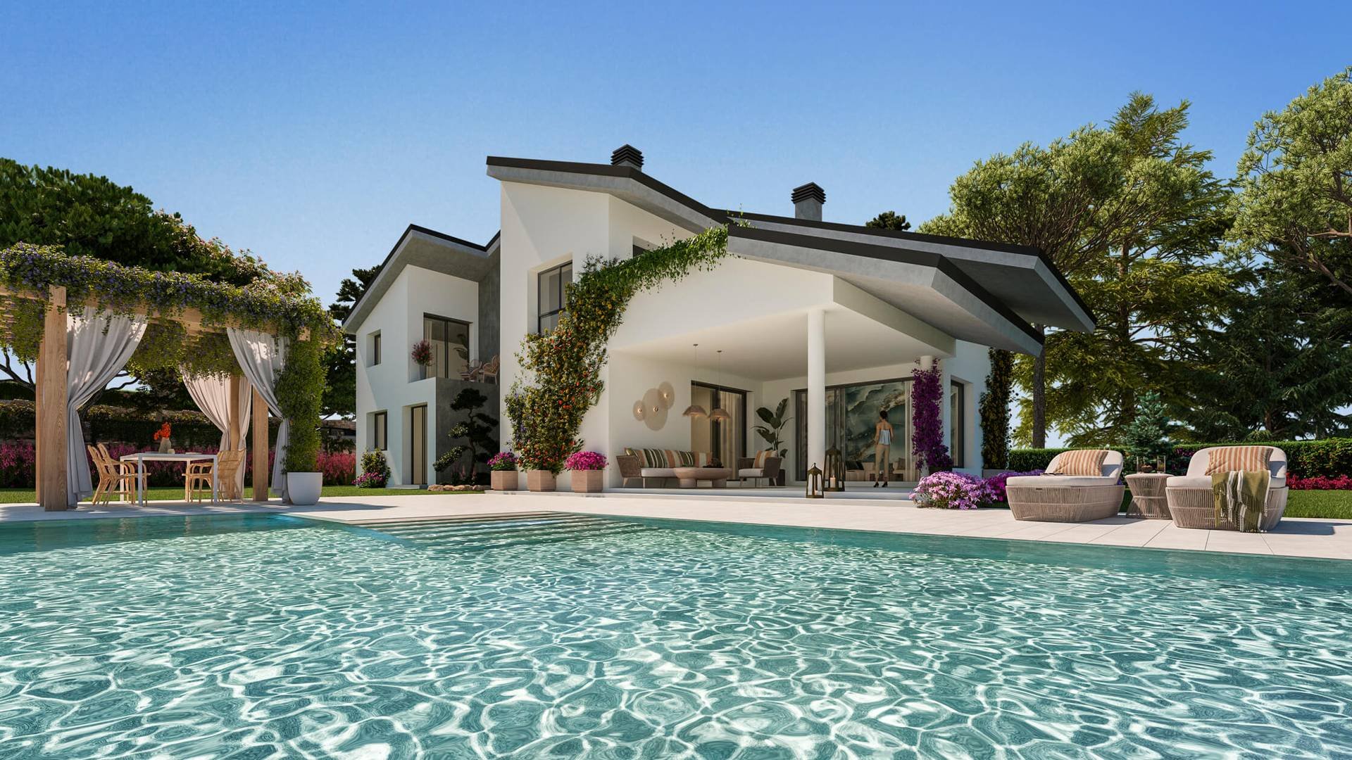Villa in Living Natura, Colmenarejo, Madrid, Spa, 4 bedrooms, 133.36 sq.m. No. 73826