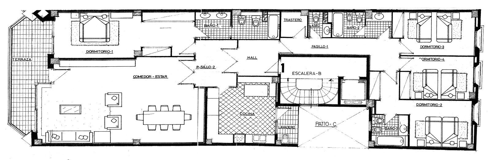 Dzīvoklis Lloret de Mar, Girona, Spānijā 4 istabas, 200 m2 Nr. 21534