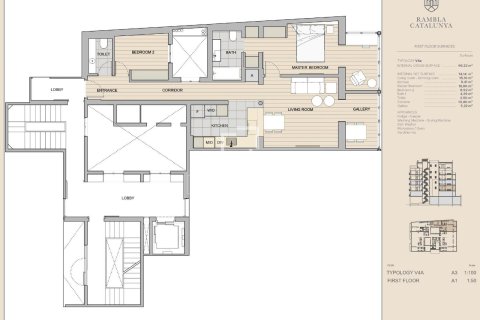 Apartament w Barcelona, Hiszpania 2 sypialnie, 96 mkw. nr 150913 – zdjęcie 29