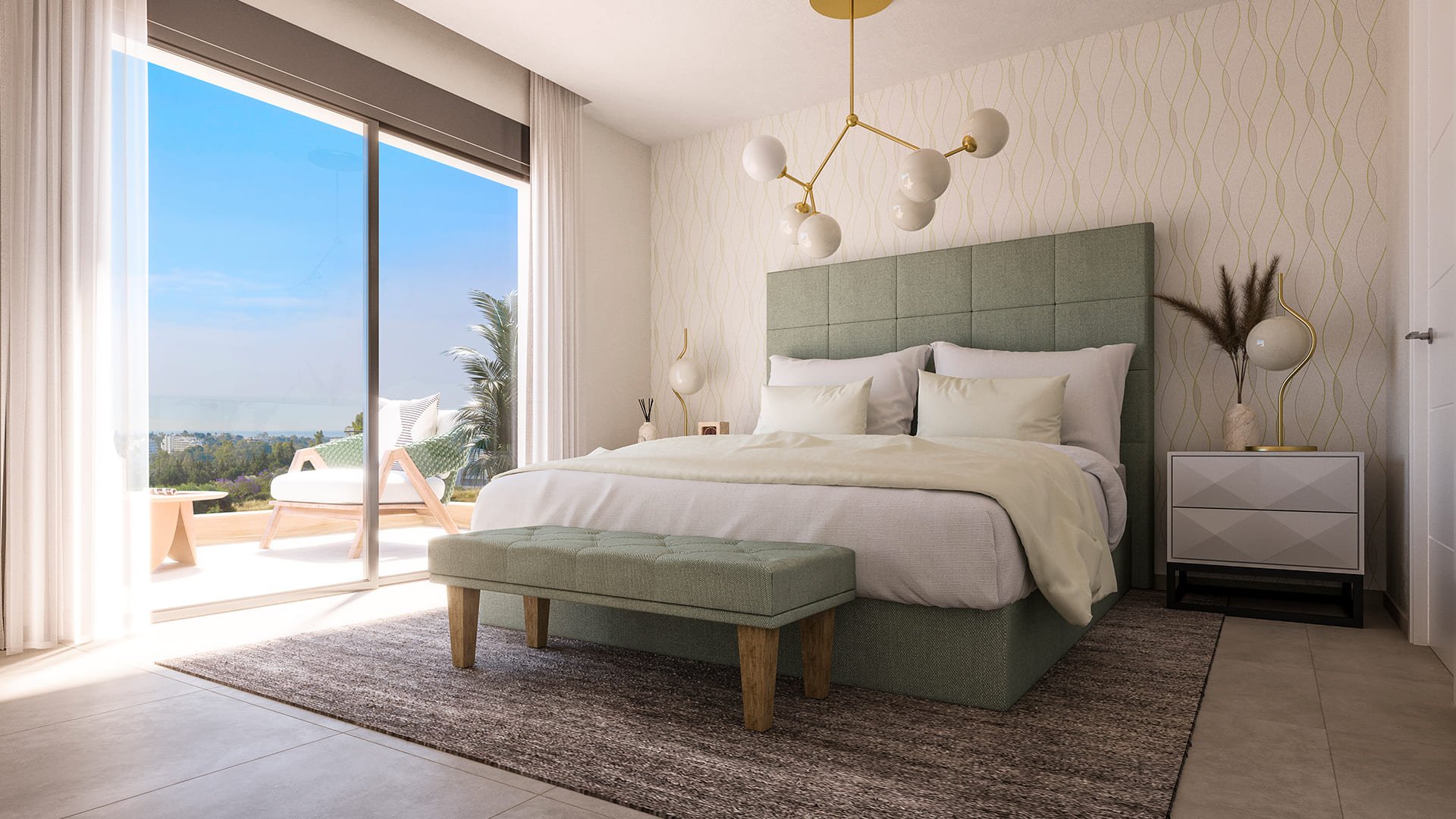 Bungalow a Estepona, Malaga, Spagna 2 camere da letto, 131 mq. N° 135429