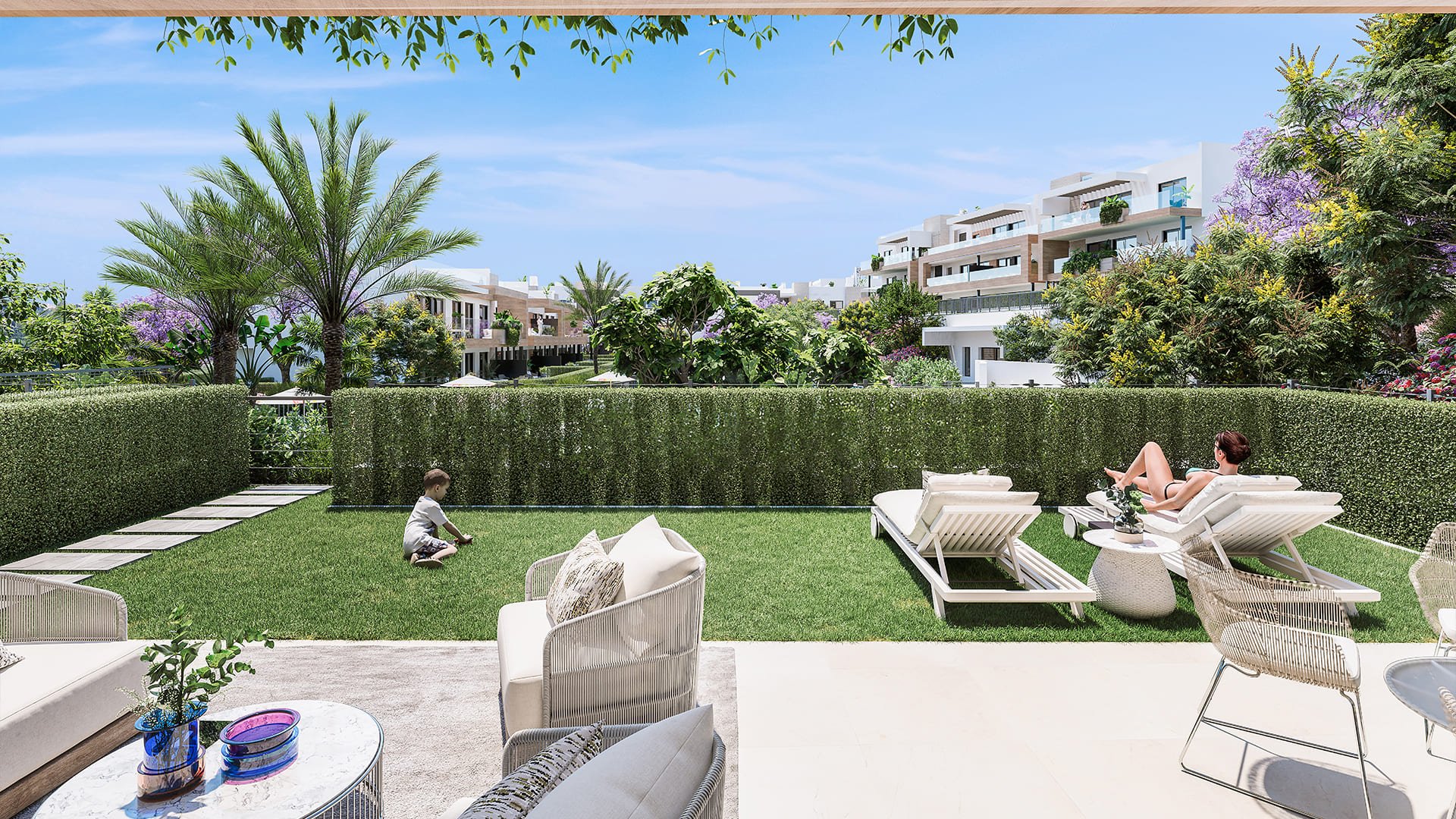 Bungalow a Estepona, Malaga, Spagna 2 camere da letto, 131 mq. N° 135429