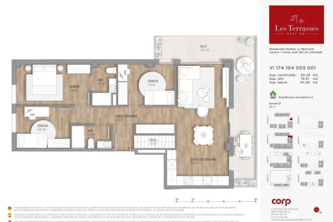 Lägenhet till salu i Sant Boi de Llobregat, Barcelona, Spanien 3 sovrum, 90 kvm. Nr. 160779 - foto 4